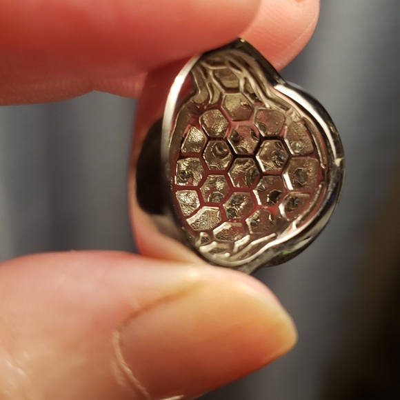 Gold and silver with Swarovski crystal ring - Picture 6 of 6